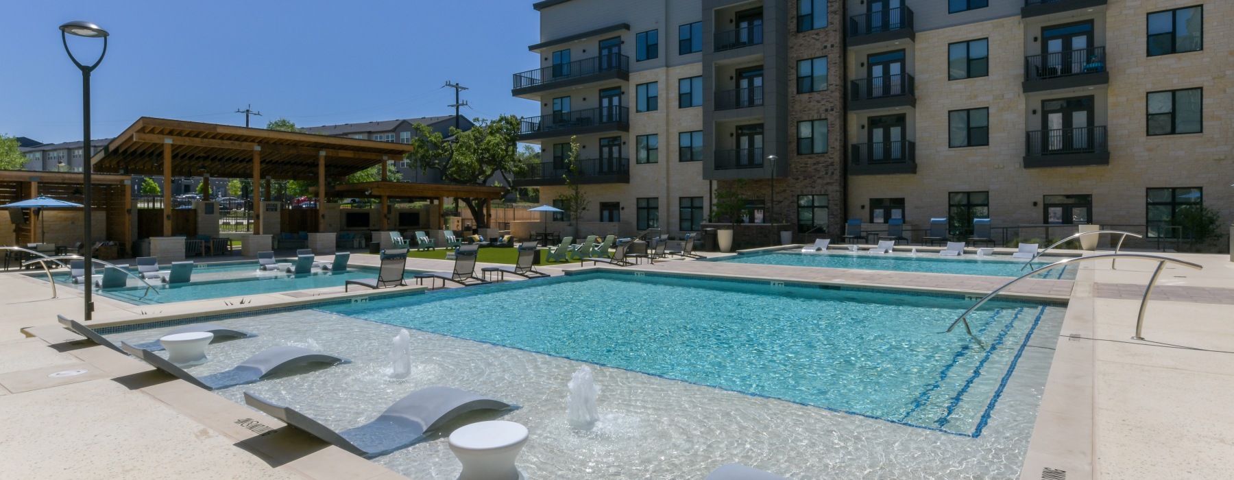 Luxury Pools with Cabana & Outdoor Grilling Areas